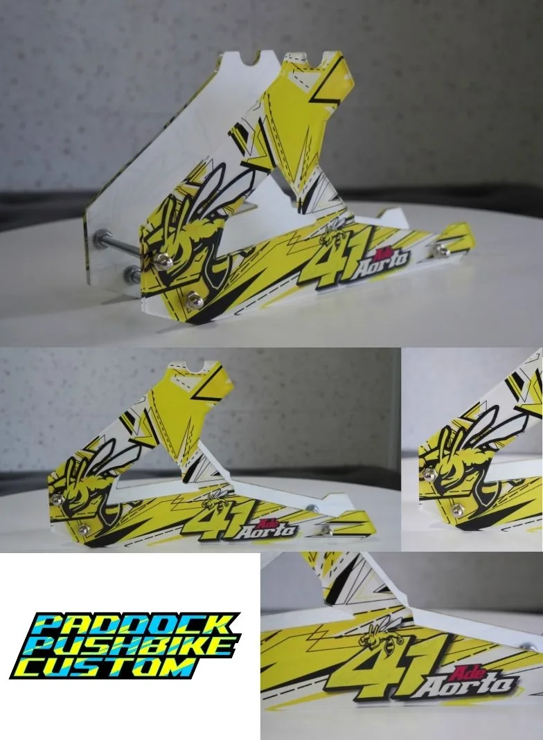 Contoh paddock pushbike custom LumiMerch, desain 7